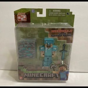 Minecraft Overworld Steve with Diamond ArmorFigure